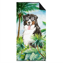 Load image into Gallery viewer, Bernese Mountain Dog Beach Towel – Premium Towel Large, Colorful, and Ultra-Soft for Pool or Beach CK3025TWL3060
