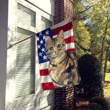 Load image into Gallery viewer, American Shorthair Brown Tabby American Flag Flag Canvas House Size CK3028CHF