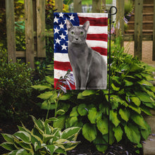 Load image into Gallery viewer, Blue Russian American Flag Garden Flag - Outdoor Decorative Yard Flag CK3031GF