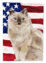 Load image into Gallery viewer, Ragdoll American Flag Flag Canvas House Size CK3037CHF