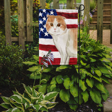 Load image into Gallery viewer, Scottish Fold American Flag Garden Flag - Outdoor Decorative Yard Flag CK3038GF