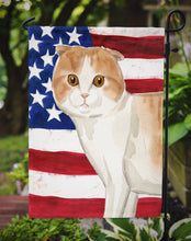Load image into Gallery viewer, Scottish Fold American Flag Garden Flag - Outdoor Decorative Yard Flag CK3038GF