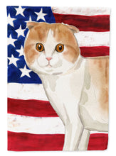 Load image into Gallery viewer, Scottish Fold American Flag Garden Flag - Outdoor Decorative Yard Flag CK3038GF