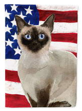 Load image into Gallery viewer, Siamese American Flag Flag Canvas House Size CK3039CHF