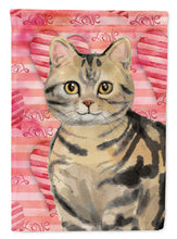 Load image into Gallery viewer, American Shorthair Brown Tabby Cat Love Flag Canvas House Size CK3043CHF