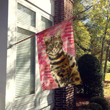 Load image into Gallery viewer, Bengal Cat Love Flag Canvas House Size CK3045CHF