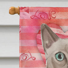 Load image into Gallery viewer, Tonkinese Cat Love Flag Canvas House Size CK3056CHF