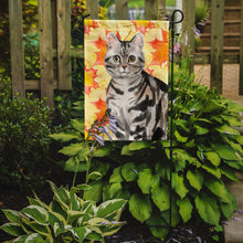 Load image into Gallery viewer, American Shorthair Fall Leaves Garden Flag - Outdoor Decorative Yard Flag CK3074GF