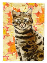 Load image into Gallery viewer, Bengal Fall Leaves Flag Canvas House Size CK3075CHF