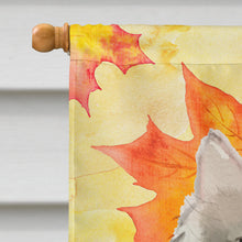 Load image into Gallery viewer, Ragamuffin Fall Leaves Flag Canvas House Size CK3081CHF