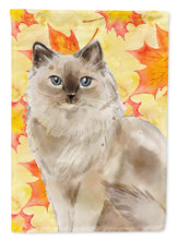 Load image into Gallery viewer, Ragdoll Fall Leaves Garden Flag - Outdoor Decorative Yard Flag CK3082GF