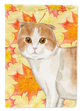 Load image into Gallery viewer, Scottish Fold Fall Leaves Flag Canvas House Size CK3083CHF