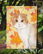 Load image into Gallery viewer, Scottish Fold Fall Leaves Garden Flag – Decorative Outdoor Yard Flag CK3083GF