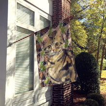 Load image into Gallery viewer, American Shorthair Brown Tabby Pine Cones Flag Canvas House Size CK3088CHF