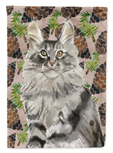 Load image into Gallery viewer, Maine Coon Pine Cones Flag Canvas House Size CK3094CHF