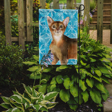 Load image into Gallery viewer, Abyssinian Winter Snowflake Garden Flag - Outdoor Decorative Yard Flag CK3102GF