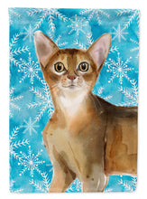 Load image into Gallery viewer, Abyssinian Winter Snowflake Garden Flag - Outdoor Decorative Yard Flag CK3102GF