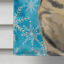 Load image into Gallery viewer, American Shorthair Brown Tabby Winter Snowflake Flag Canvas House Size CK3103CHF