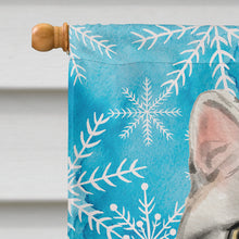 Load image into Gallery viewer, American Shorthair Winter Snowflake Flag Canvas House Size CK3104CHF