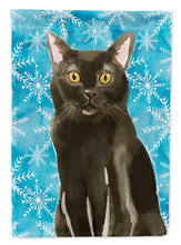 Load image into Gallery viewer, Bombay Winter Snowflake Flag Canvas House Size CK3107CHF
