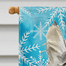 Load image into Gallery viewer, Maine Coon Winter Snowflake Flag Canvas House Size CK3109CHF