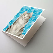 Load image into Gallery viewer, Ragamuffin Winter Snowflake Greeting Cards -  Blank Note Cards – 8-Pack of Artist-Designed Cards with Envelopes