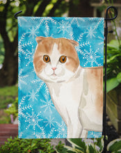 Load image into Gallery viewer, Scottish Fold Winter Snowflake Garden Flag - Outdoor Decorative Yard Flag CK3113GF