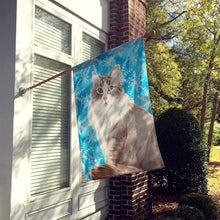 Load image into Gallery viewer, Siberian Winter Snowflake Flag Canvas House Size CK3115CHF