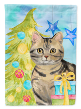 Load image into Gallery viewer, American Shorthair Brown Tabby Christmas Presents Flag Canvas House Size CK3118CHF