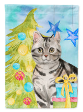 Load image into Gallery viewer, American Shorthair Christmas Presents Flag Canvas House Size CK3119CHF