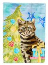 Load image into Gallery viewer, Bengal Christmas Presents Flag Canvas House Size CK3120CHF