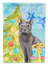 Load image into Gallery viewer, Blue Russian Christmas Presents Flag Canvas House Size CK3121CHF