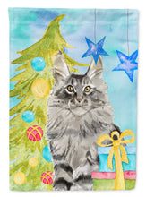Load image into Gallery viewer, Maine Coon Christmas Presents Flag Canvas House Size CK3124CHF