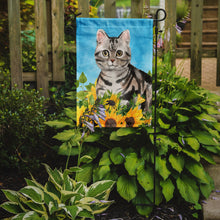 Load image into Gallery viewer, American Shorthair in Sunflowers Garden Flag - Outdoor Decorative Yard Flag CK3149GF