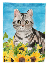 Load image into Gallery viewer, American Shorthair in Sunflowers Garden Flag - Outdoor Decorative Yard Flag CK3149GF