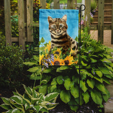 Load image into Gallery viewer, Bengal in Sunflowers Garden Flag - Outdoor Decorative Yard Flag CK3150GF
