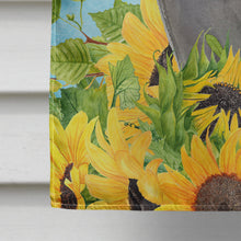Load image into Gallery viewer, Blue Russian in Sunflowers Flag Canvas House Size CK3151CHF