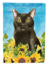Load image into Gallery viewer, Bombay in Sunflowers Garden Flag - Outdoor Decorative Yard Flag CK3152GF