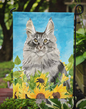 Load image into Gallery viewer, Maine Coon in Sunflowers Garden Flag - Outdoor Decorative Yard Flag CK3154GF