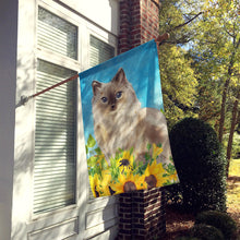 Load image into Gallery viewer, Ragdoll in Sunflowers Flag Canvas House Size CK3157CHF