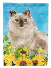Load image into Gallery viewer, Ragdoll in Sunflowers Garden Flag - Outdoor Decorative Yard Flag CK3157GF