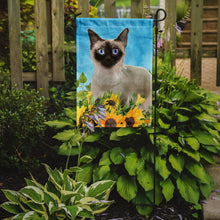 Load image into Gallery viewer, Siamese in Sunflowers Garden Flag - Outdoor Decorative Yard Flag CK3159GF