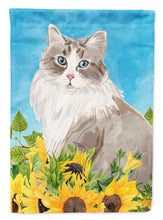 Load image into Gallery viewer, Siberian in Sunflowers Garden Flag - Outdoor Decorative Yard Flag CK3160GF