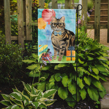 Load image into Gallery viewer, American Shorthair Brown Tabby Happy Birthday Garden Flag - Outdoor Decorative Yard Flag CK3163GF