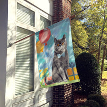 Load image into Gallery viewer, British Shorthair Happy Birthday Flag Canvas House Size CK3168CHF