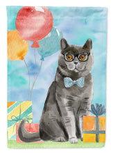 Load image into Gallery viewer, British Shorthair Happy Birthday Flag Canvas House Size CK3168CHF