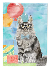 Load image into Gallery viewer, Maine Coon Happy Birthday Garden Flag - Outdoor Decorative Yard Flag CK3169GF