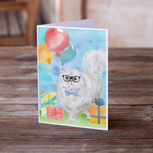 Load image into Gallery viewer, Persian Happy Birthday Greeting Cards -  Blank Note Cards – 8-Pack of Artist-Designed Cards with Envelopes