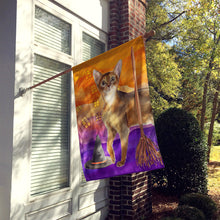 Load image into Gallery viewer, Abyssinian Halloween Flag Canvas House Size CK3177CHF