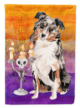 Load image into Gallery viewer, Hallween Australian Shepherd Flag Canvas House Size CK3196CHF
